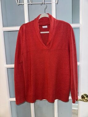 Columbia Women's Size XL Pullover Sweater Outdoor Gorpcore Collared Soft Red